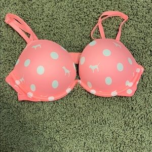 Pink bombshell bra